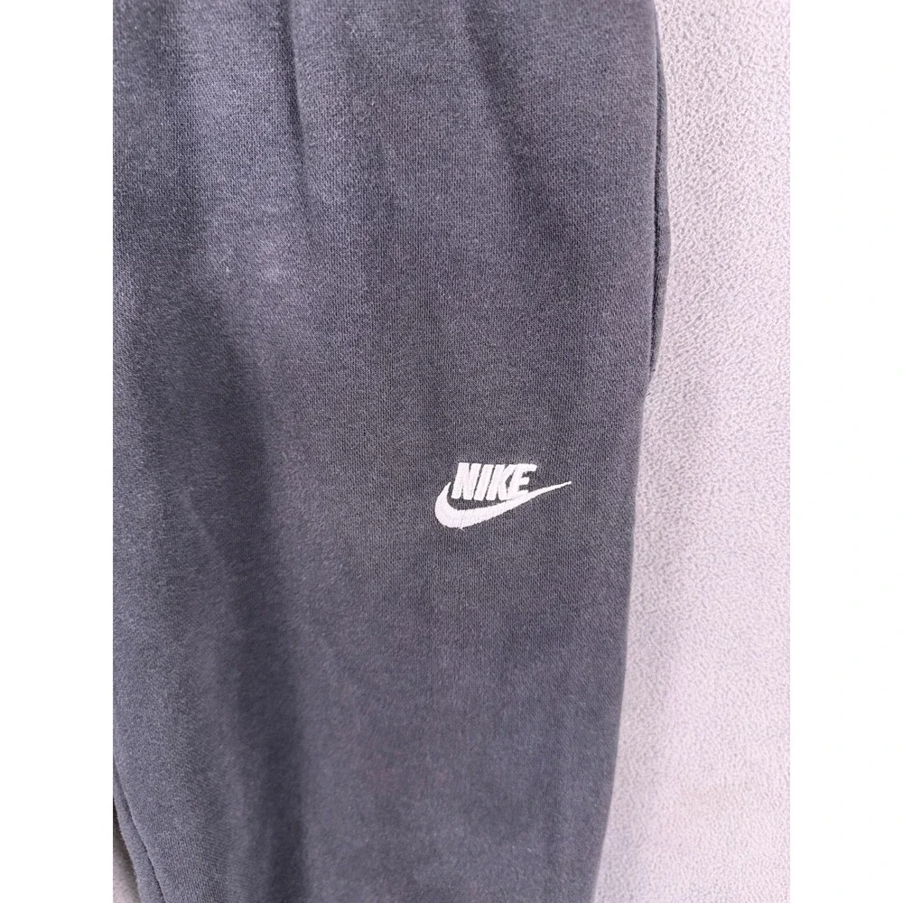 Nike‎ Pants Mens Small Black Faded Club Fleece Sweat Joggers Lounge Comfort